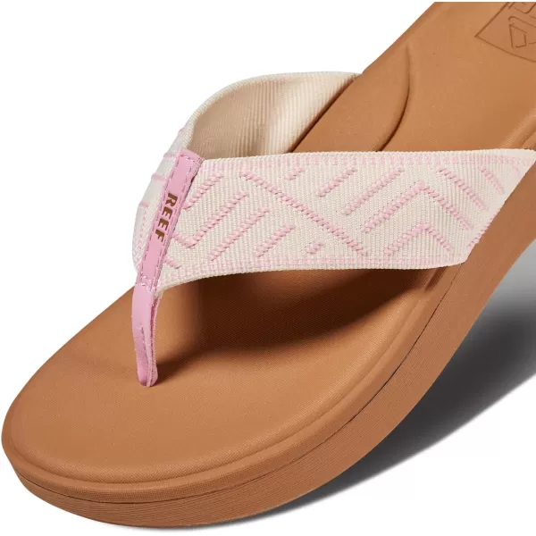 imageREEF Cushion Cloud TX Womens Flip Flop Super Soft Molded Footbed Arch SupportCameo Pink