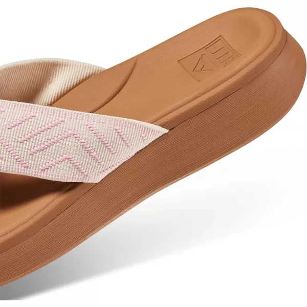 imageREEF Cushion Cloud TX Womens Flip Flop Super Soft Molded Footbed Arch SupportCameo Pink
