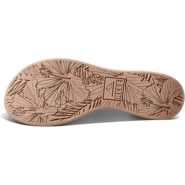 imageREEF Cushion Cloud TX Womens Flip Flop Super Soft Molded Footbed Arch SupportOasis Geo