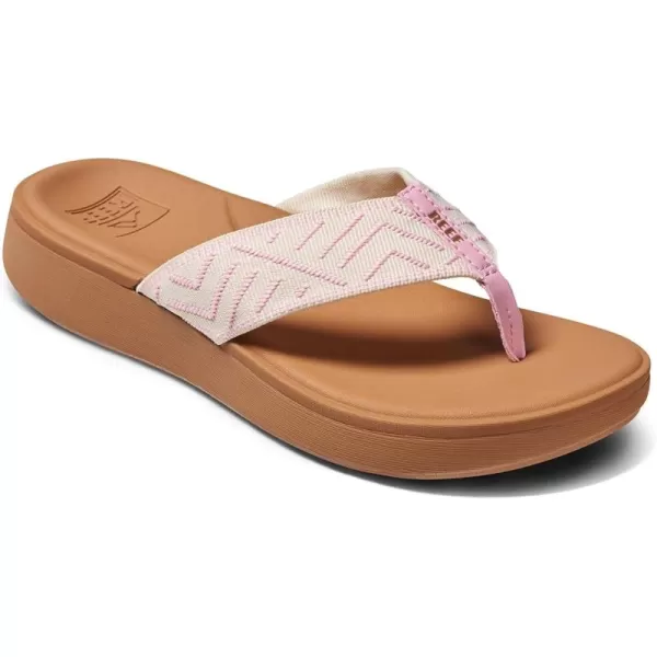 imageREEF Cushion Cloud TX Womens Flip Flop Super Soft Molded Footbed Arch SupportCameo Pink