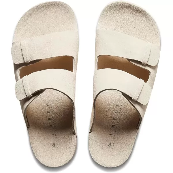 imageREEF Ojai Two Bar Womens Fashion Slide Sandal Premium Leather Soft Cushion FootbedVintage