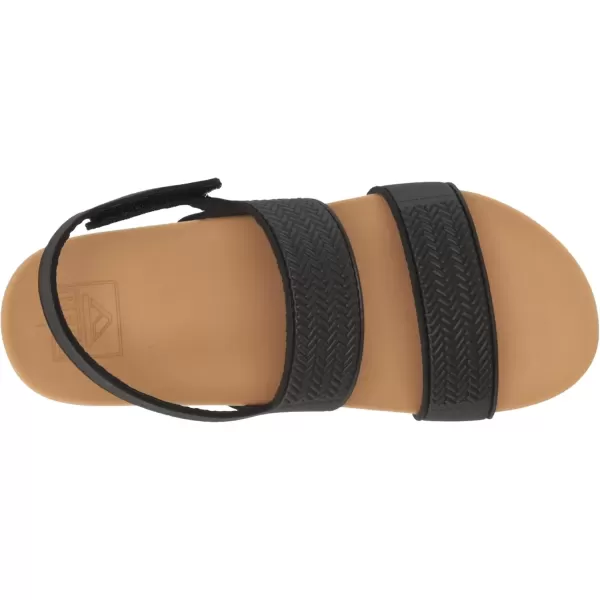imageREEF Kids Water Vista Platform Sandal Water Friendly Adjustable Velcro StrapBlackTan
