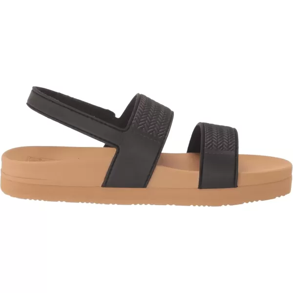 imageREEF Kids Water Vista Platform Sandal Water Friendly Adjustable Velcro StrapBlackTan