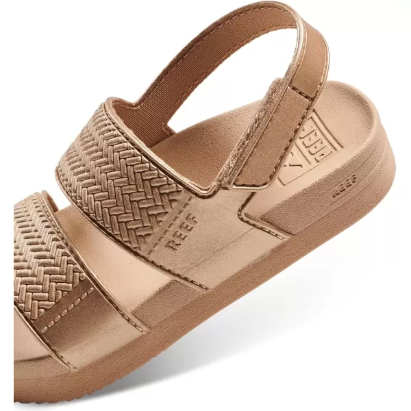 imageREEF Kids Water Vista Platform Sandal Water Friendly Adjustable Velcro StrapGolden Hour
