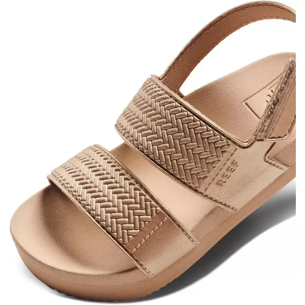 imageREEF Kids Water Vista Platform Sandal Water Friendly Adjustable Velcro StrapGolden Hour