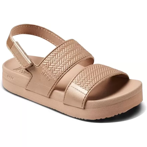 imageREEF Kids Water Vista Platform Sandal Water Friendly Adjustable Velcro StrapGolden Hour