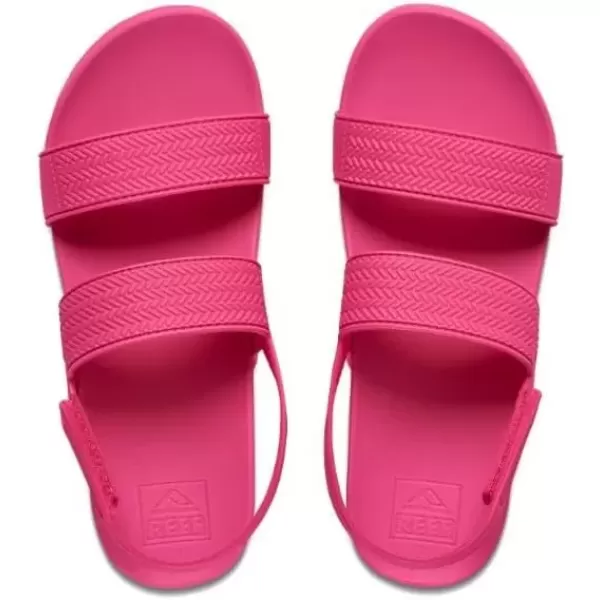 imageREEF Kids Water Vista Platform Sandal Water Friendly Adjustable Velcro StrapHot Pink