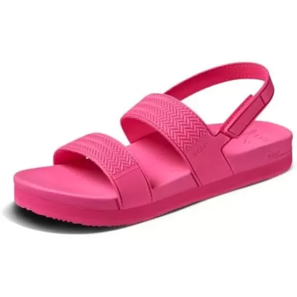imageREEF Kids Water Vista Platform Sandal Water Friendly Adjustable Velcro StrapHot Pink