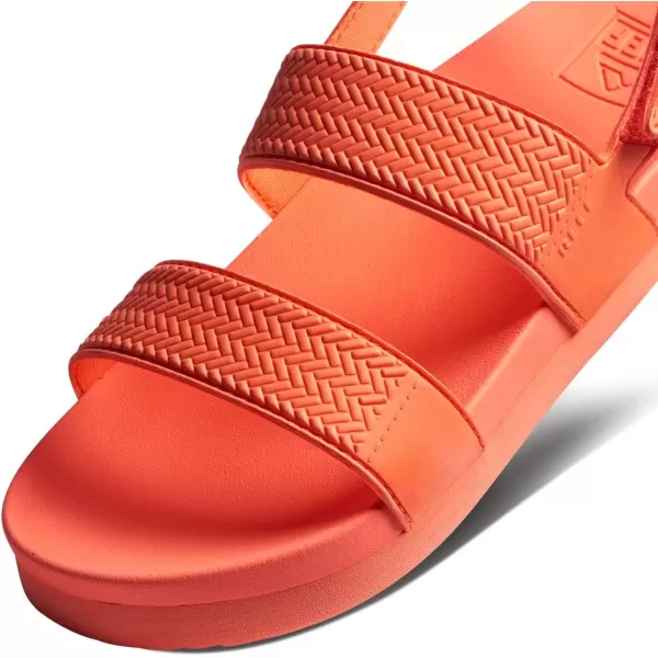 imageREEF Kids Water Vista Platform Sandal Water Friendly Adjustable Velcro StrapNeon Poppy