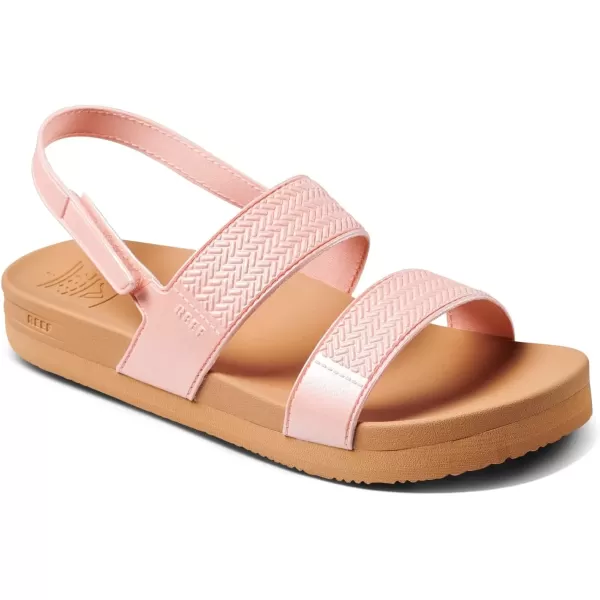 imageREEF Kids Water Vista Platform Sandal Water Friendly Adjustable Velcro StrapPeach Parfait