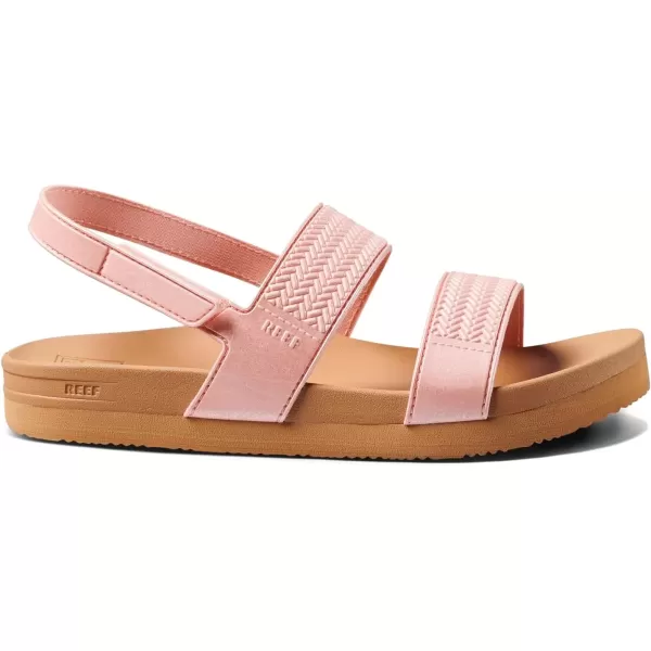 imageREEF Kids Water Vista Platform Sandal Water Friendly Adjustable Velcro StrapPeach Parfait