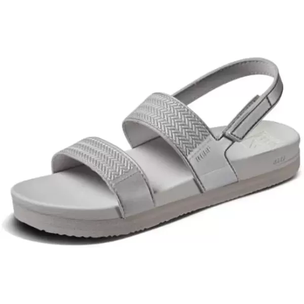 imageREEF Kids Water Vista Platform Sandal Water Friendly Adjustable Velcro StrapSilver