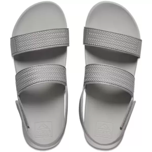 imageREEF Kids Water Vista Platform Sandal Water Friendly Adjustable Velcro StrapSilver