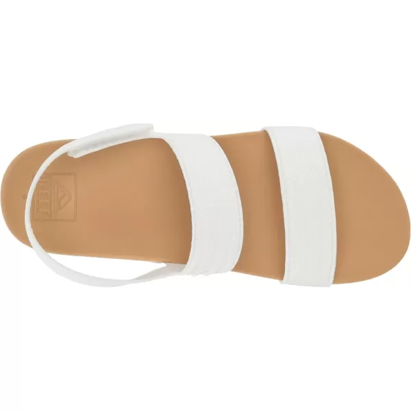imageREEF Kids Water Vista Platform Sandal Water Friendly Adjustable Velcro StrapWhiteTan