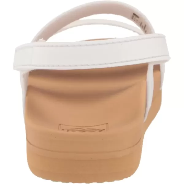 imageREEF Kids Water Vista Platform Sandal Water Friendly Adjustable Velcro StrapWhiteTan