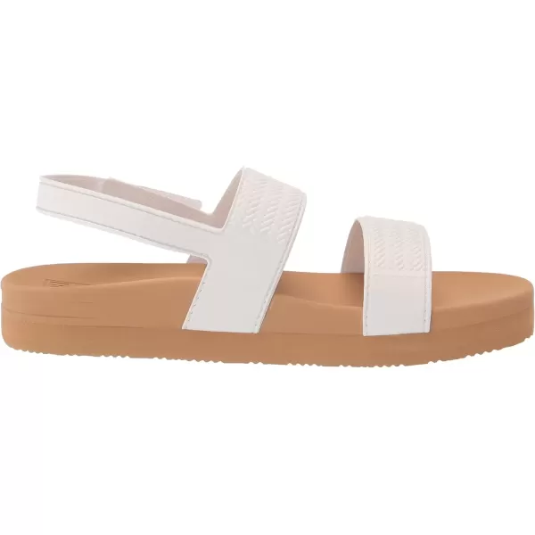 imageREEF Kids Water Vista Platform Sandal Water Friendly Adjustable Velcro StrapWhiteTan