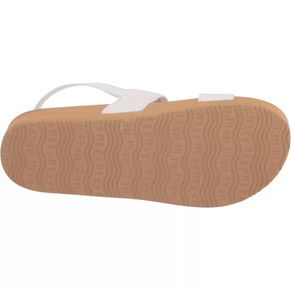 imageREEF Kids Water Vista Platform Sandal Water Friendly Adjustable Velcro StrapWhiteTan