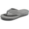 imageREEF Ojai Mens Sandal Premium Suede Soft Cushion FootbedGrey