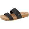 imageReef Womens Vista Braid Ii Slide SandalBlackCork