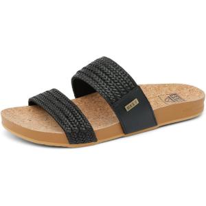 imageReef Womens Vista Braid Ii Slide SandalBlackCork