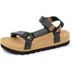 imageREEF Girls Kids Rem Hi SandalBlackTan