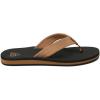 imageREEF Groundswell Mens Flip Flop Sandal Premium Suede Straps Soft FootbedBlackTan