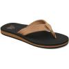 imageREEF Groundswell Mens Flip Flop Sandal Premium Suede Straps Soft FootbedBlackTan