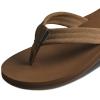 imageREEF Groundswell Mens Flip Flop Sandal Premium Suede Straps Soft FootbedTan