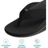 imageREEF Raglan Mens Flip Flop Sandal Soft ampamp Supportive Footbed Water Friendly StrapsBlackGum