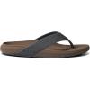 imageREEF Raglan Mens Flip Flop Sandal Soft ampamp Supportive Footbed Water Friendly StrapsFossilGrey