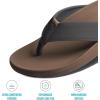 imageREEF Raglan Mens Flip Flop Sandal Soft ampamp Supportive Footbed Water Friendly StrapsFossilGrey