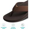 imageREEF Raglan Mens Flip Flop Sandal Soft ampamp Supportive Footbed Water Friendly StrapsJavaGum