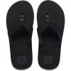 imageReef Layback Mens Flip Flop Sandal Arch Support Water FriendlyBlack