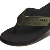 imageReef Layback Mens Flip Flop Sandal Arch Support Water FriendlyBlackOlive