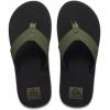 imageReef Layback Mens Flip Flop Sandal Arch Support Water FriendlyBlackOlive