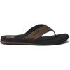 imageReef Layback Mens Flip Flop Sandal Arch Support Water FriendlyBlackTan