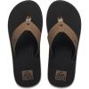 imageReef Layback Mens Flip Flop Sandal Arch Support Water FriendlyBlackTan