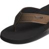 imageReef Layback Mens Flip Flop Sandal Arch Support Water FriendlyBlackTan