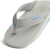 imageReef Layback Mens Flip Flop Sandal Arch Support Water FriendlyGreyBlue