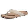 imageREEF Raglan Mens Flip Flop Sandal Soft ampamp Supportive Footbed Water Friendly StrapsTanBlue