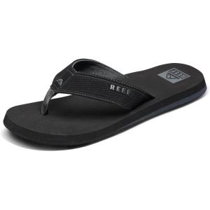 imageReef Layback Mens Flip Flop Sandal Arch Support Water FriendlyBlack