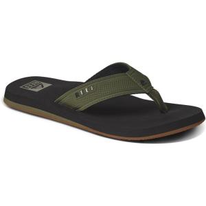 imageReef Layback Mens Flip Flop Sandal Arch Support Water FriendlyBlackOlive