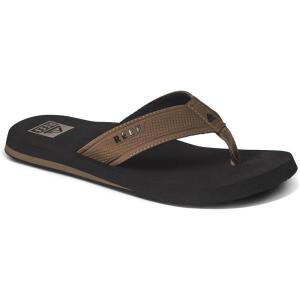 imageReef Layback Mens Flip Flop Sandal Arch Support Water FriendlyBlackTan