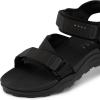 imageREEF Cross Shore Mens Casual Sport Sandal Adjustable Straps Supportive Footbed No Slip TractionBlack