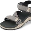 imageREEF Cross Shore Mens Casual Sport Sandal Adjustable Straps Supportive Footbed No Slip TractionGreyTan