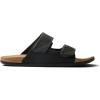 imageREEF Cushion Tradewind SL Mens Slides Adjustable Velcro Vegan Leather Straps Ultra Soft Cushion FootbedBlackTan