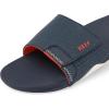imageREEF Mens Fanning Slide SandalNavyOrangeWhite