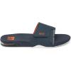 imageREEF Mens Fanning Slide SandalNavyOrangeWhite