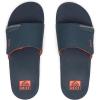 imageREEF Mens Fanning Slide SandalNavyOrangeWhite