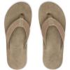 imageREEF Ojai Classic Mens Premium Leather Sandal Soft Cushion FootbedBrown Suede